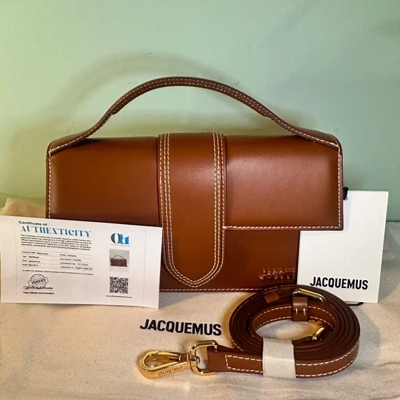 Jacquemus Le Bambino Bag – Tan Brown with Contrast Stitching (Brand New) - Picture 12 of 12